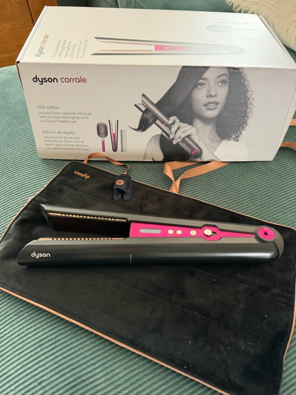 Dyson Corrale Hair Straightener in Metallic Gray and Pink - Picture 7 of 7